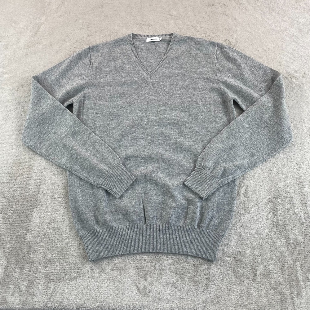 J. LINDEBERG V Neck Men Large Grey Kashmerino Merino Wool Cashmere NWOT‎ $225